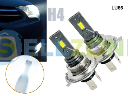 Λάμπες αυτοκινήτου H4 LED 12V/24V 6500K 1200LM COB τσιπ - LU66